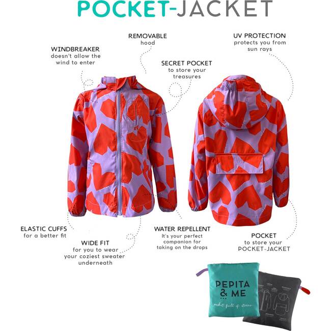 Do It For Yourself Print Pocket Jacket, Multicolors