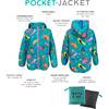 Birds Collage Print Pocket Jacket, Green & Multicolors - Jackets - 3