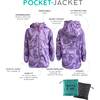 Roar Roar Dino Print Pocket Jacket, Purple - Jackets - 3