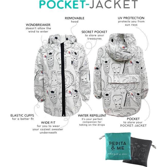 Picabuey & Friends Print Pocket Jacket, Multicolors - Jackets - 3