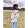 Shine Bright Print Pocket Jacket, White & Multicolors - Jackets - 3