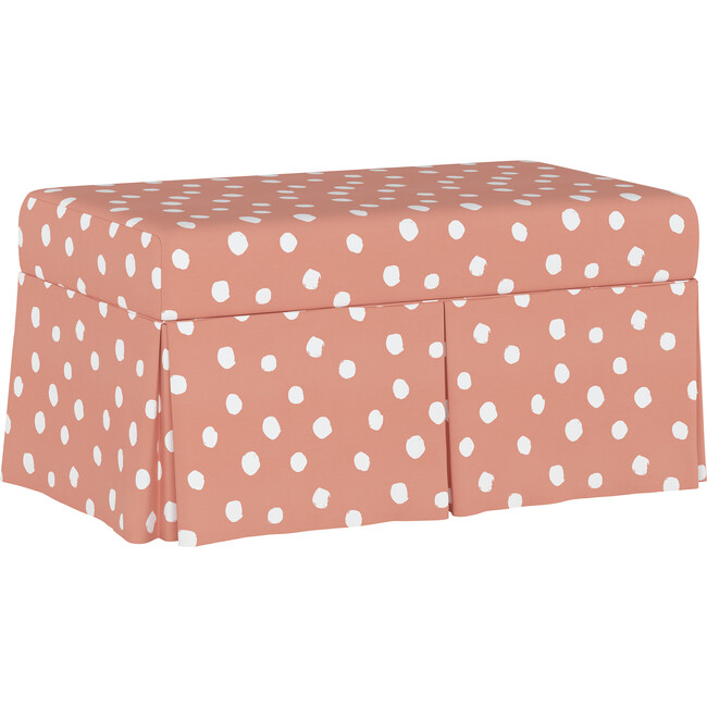 Hamilton Painted Dot Storage Bench, Pink