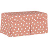 Hamilton Painted Dot Storage Bench, Pink - Ottomans - 1 - thumbnail