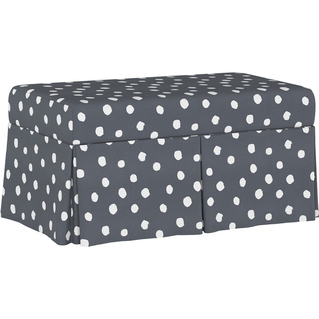 Hamilton Painted Dot Storage Bench, Grey