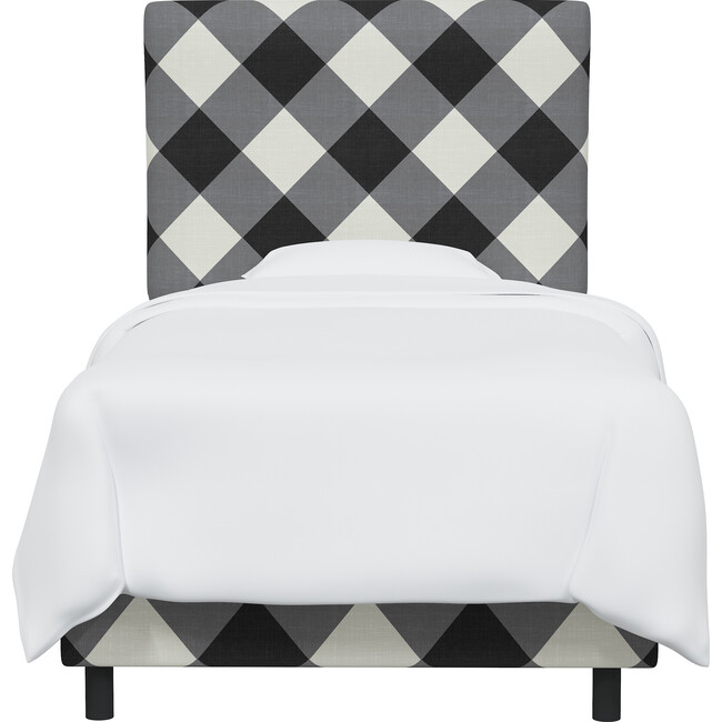 Sawyer Diamond Check Bed, Charcoal - Beds - 2