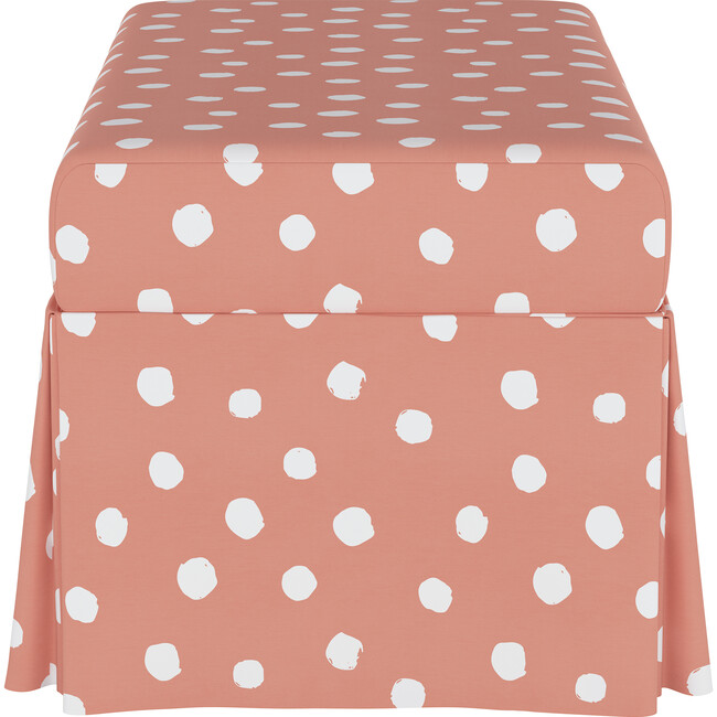 Hamilton Painted Dot Storage Bench, Pink - Ottomans - 3