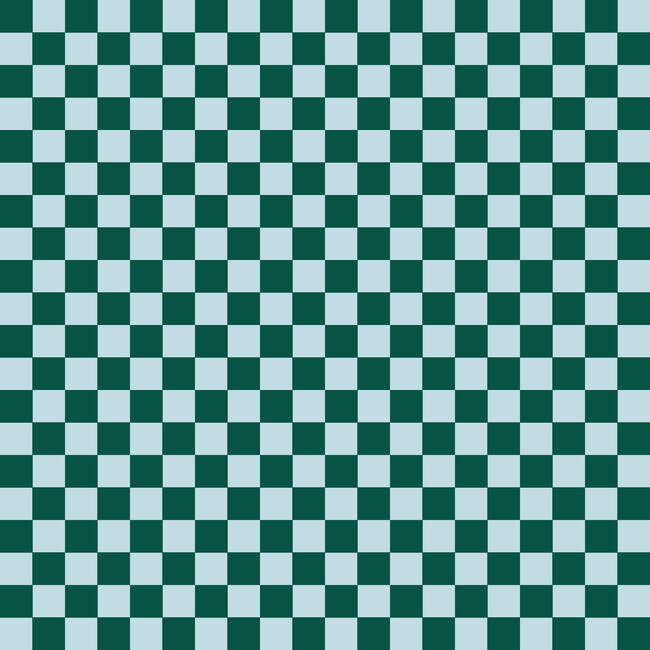 Hale Checkerboard Ottoman, Emerald Blue - Ottomans - 4