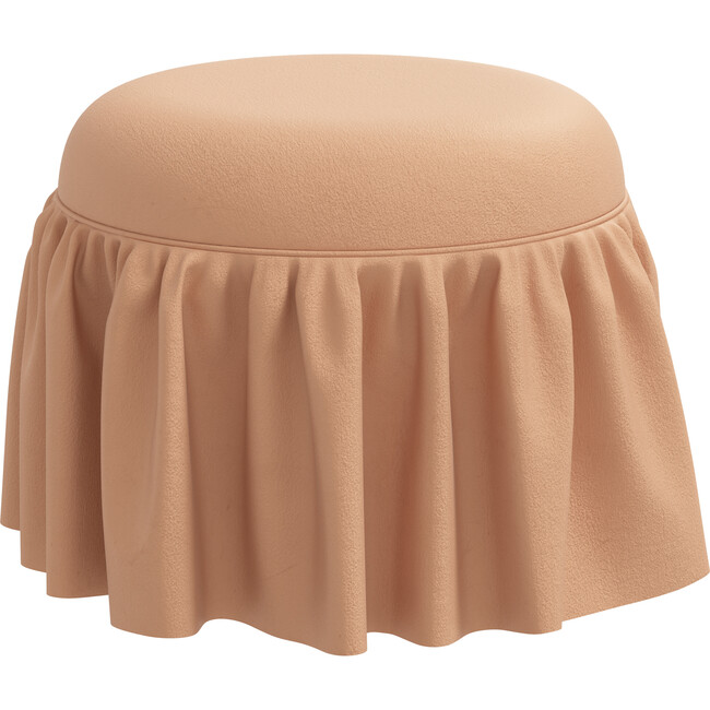 Eloise Velvet Ottoman, Melon