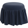 Eloise Velvet Ottoman, Ink - Ottomans - 1 - thumbnail