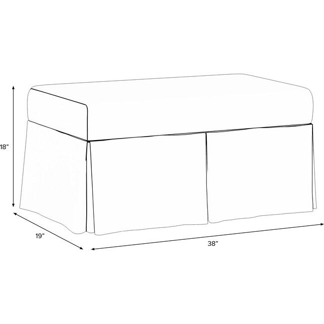 Hamilton Linen Leopard Storage Bench, Ink - Ottomans - 6