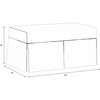 Hamilton Linen Leopard Storage Bench, Ink - Ottomans - 6