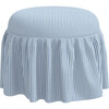 Eloise Prep Stripe Ottoman, Blue - Ottomans - 2