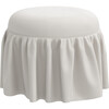 Eloise Velvet Ottoman, Light Grey - Ottomans - 2