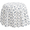 Eloise Ditsy Floral Ottoman, Blue - Ottomans - 1 - thumbnail