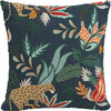 Decorative Venya Safari Pillow, Navy - Decorative Pillows - 1 - thumbnail