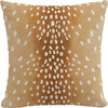 Decorative Fawn Pillow, Natural - Decorative Pillows - 1 - thumbnail