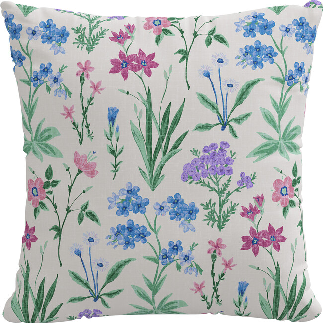 Decorative Botanical Pillow, Multicolors