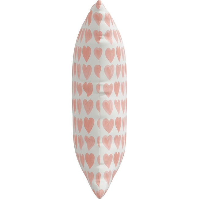 Decorative Hearts Pillow, Peach - Decorative Pillows - 2