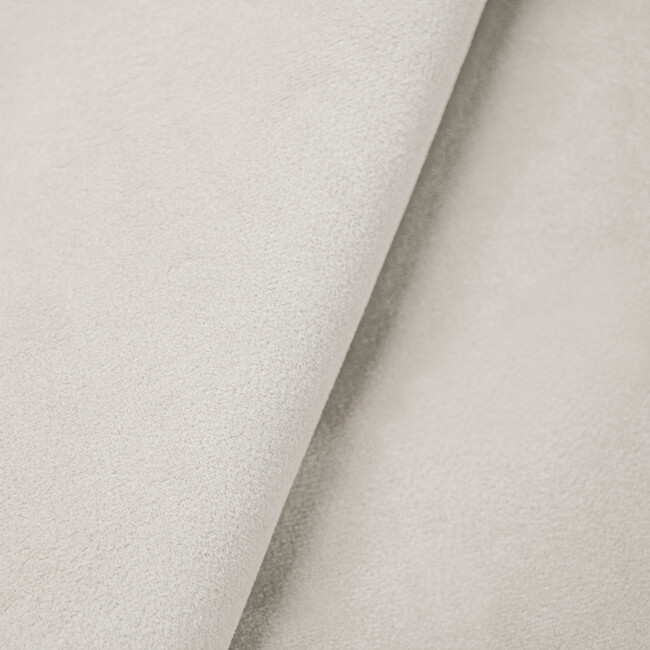Eloise Velvet Ottoman, Light Grey - Ottomans - 4