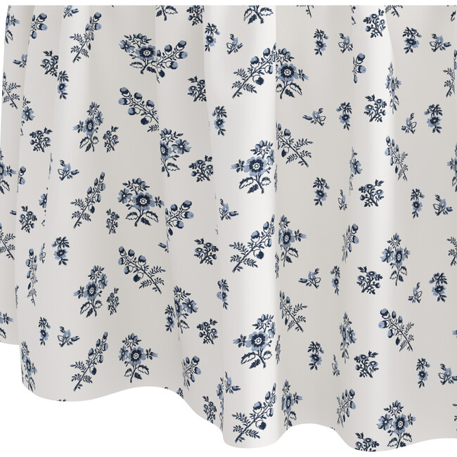 Eloise Ditsy Floral Ottoman, Blue - Ottomans - 3