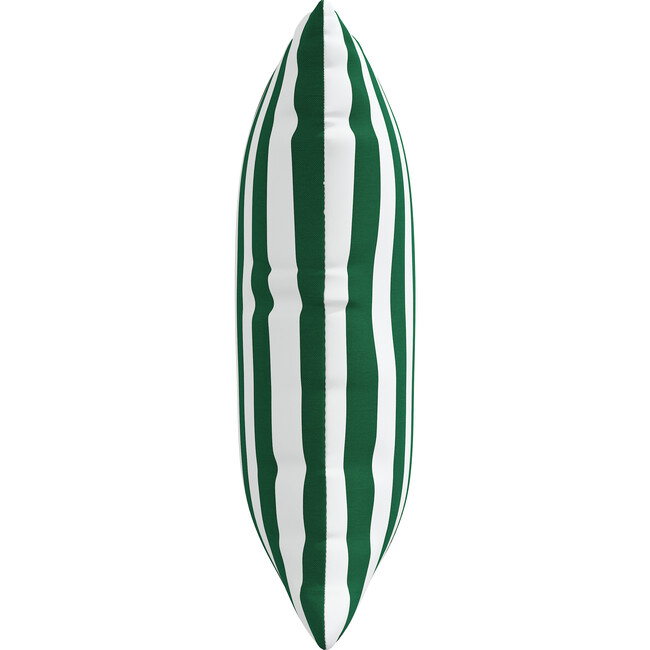 Decorative Canopy Stripe Pillow, Emerald - Decorative Pillows - 2
