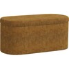 Corbin Corded Velvet Storage Bench, Amber - Ottomans - 1 - thumbnail