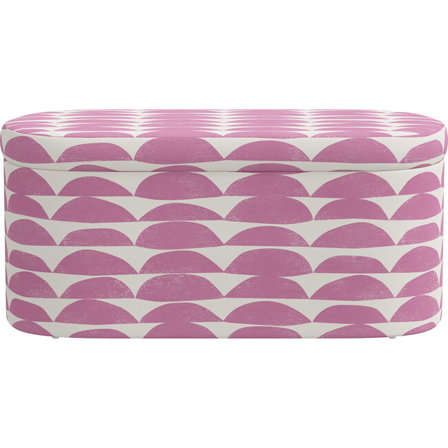 Corbin Halfmoon Storage Bench, Orchid - Ottomans - 2