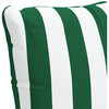 Decorative Canopy Stripe Pillow, Emerald - Decorative Pillows - 3