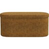 Corbin Corded Velvet Storage Bench, Amber - Ottomans - 2
