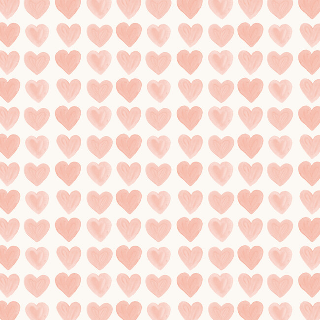 Decorative Hearts Pillow, Peach - Decorative Pillows - 4