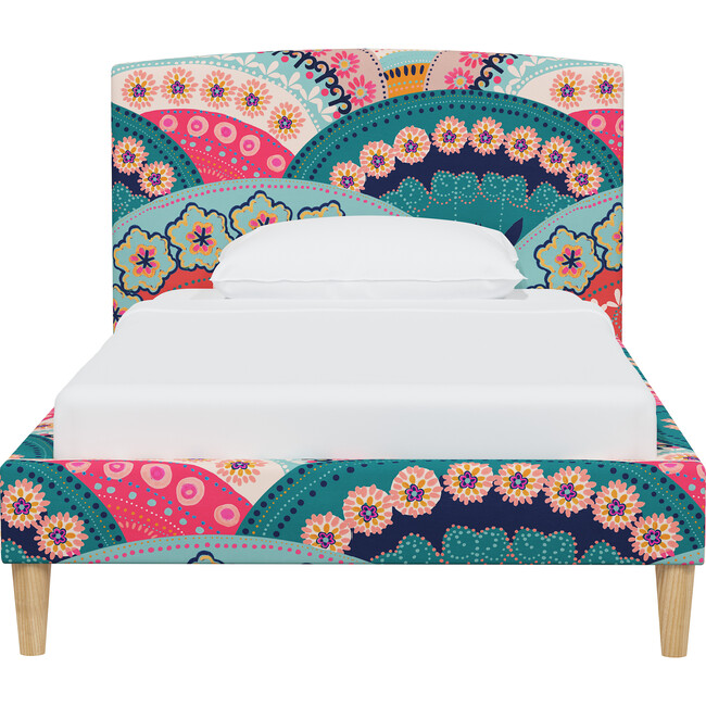 Brayton Sedona Scallop Platform Bed, Pink - Beds - 2