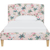 Brayton Palm Leopard Platform Bed, Blush - Beds - 2
