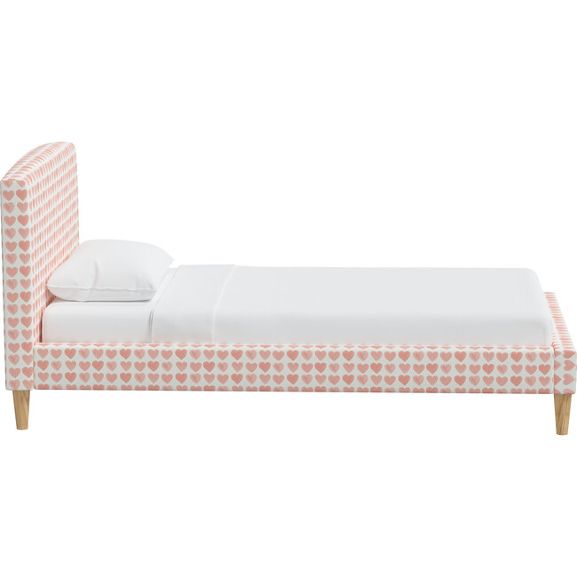 Brayton Hearts Platform Bed, Peach - Beds - 3