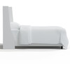 Bellevue Velvet Wingback Bed, White - Beds - 3