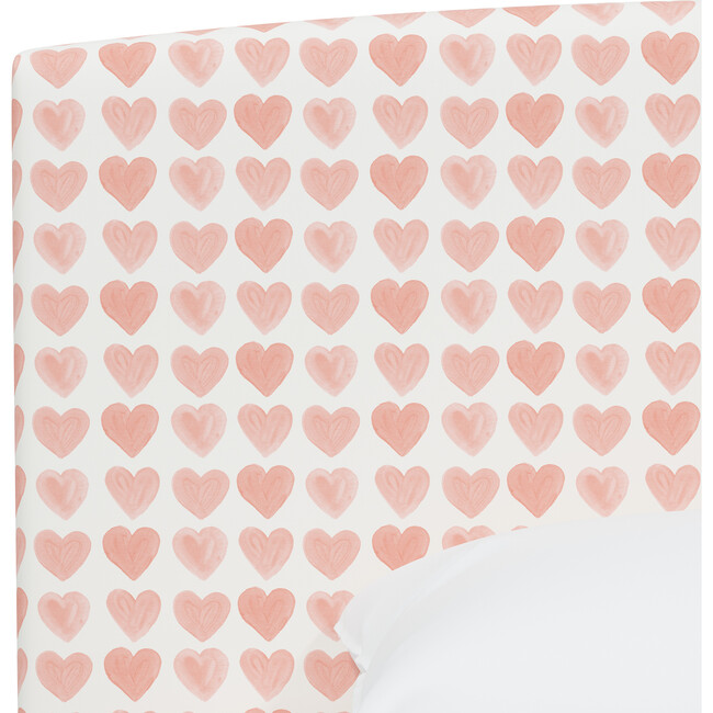 Brayton Hearts Platform Bed, Peach - Beds - 4