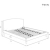 Brayton Sedona Scallop Platform Bed, Pink - Beds - 6