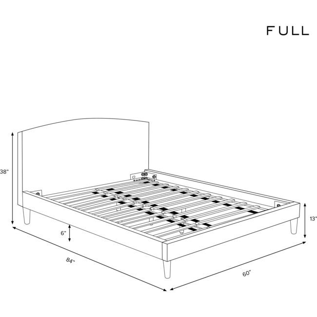 Brayton Sedona Scallop Platform Bed, Pink - Beds - 7