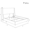 Bellevue Velvet Wingback Bed, Aubergine - Beds - 7