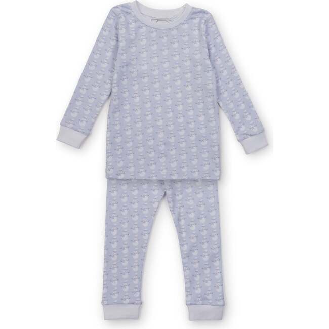Grayson Pajama Pant Set - Snowman Blue