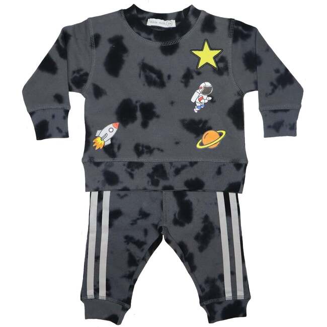Baby Long Sleeve Shirt and Pants Set, Astro Patch Thermal