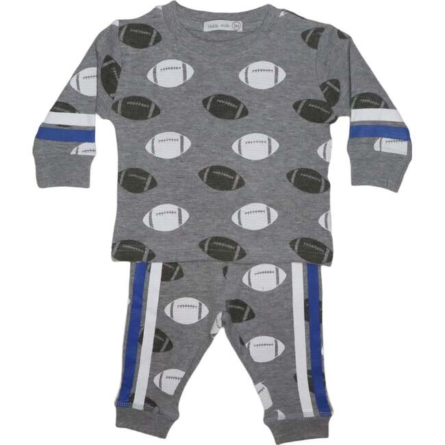 Baby Thermal Long Sleeve Shirt and Pants Set, Football