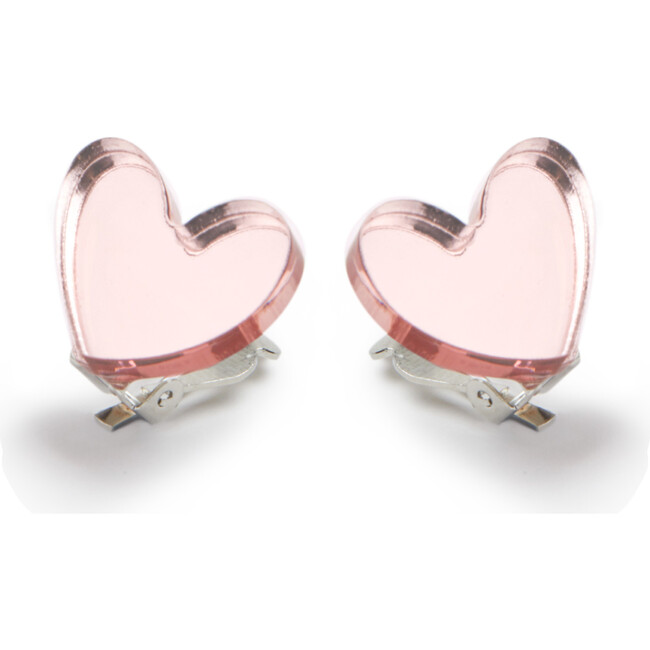 Ballet Heart Earrings, Rose Gold