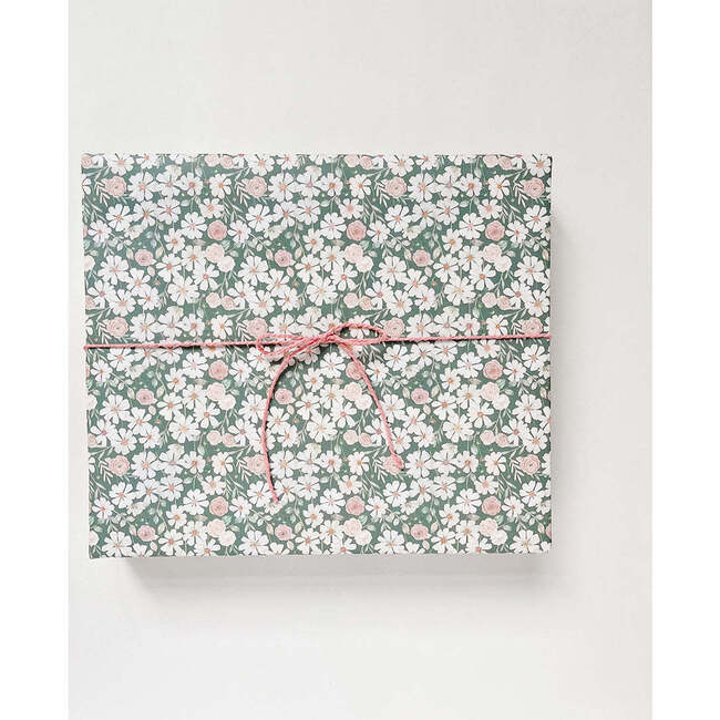 Meadow in Bloom Gift Wrap, Green - Paper Goods - 2