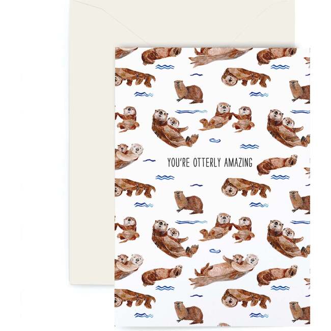 Otterly Amazing Card, Brown