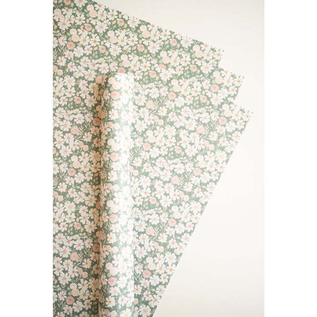 Meadow in Bloom Gift Wrap, Green - Paper Goods - 3