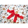 Holiday Chicken Gift Wrap, Red - Paper Goods - 2