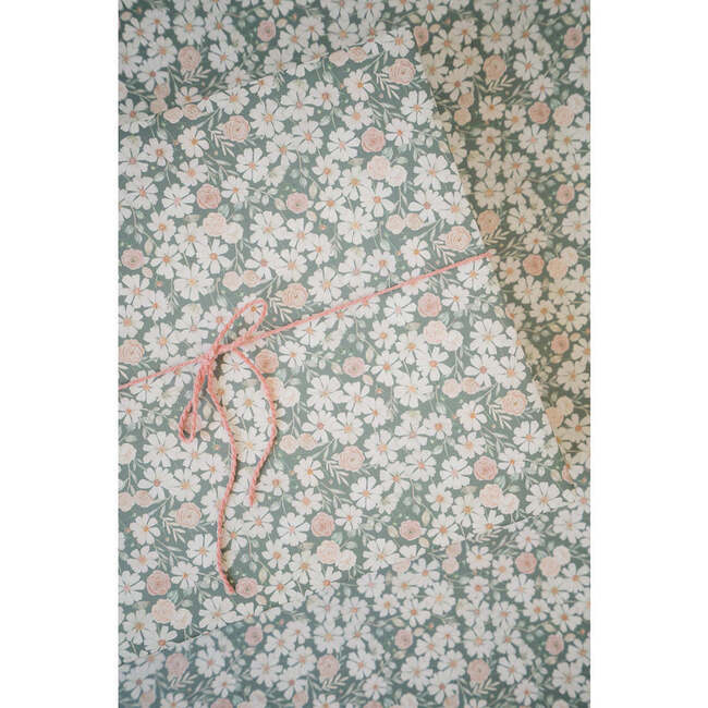 Meadow in Bloom Gift Wrap, Green - Paper Goods - 4