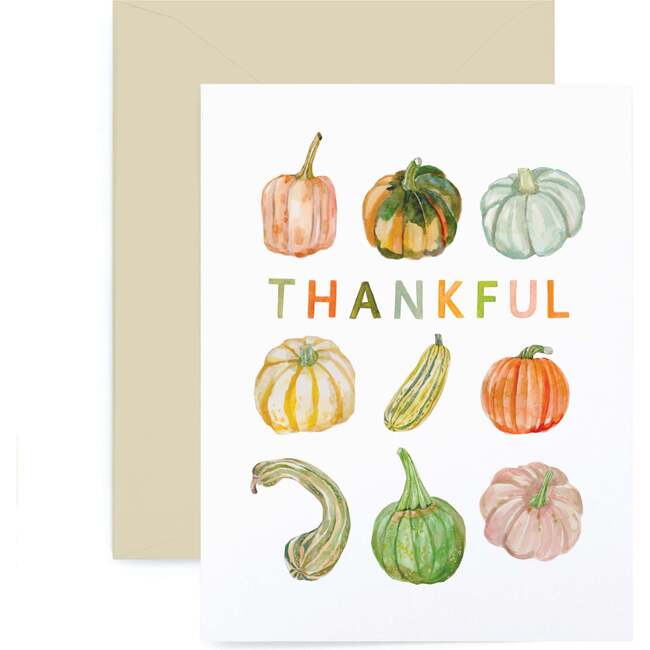 Thankful Pumpkins Card, Neutrals