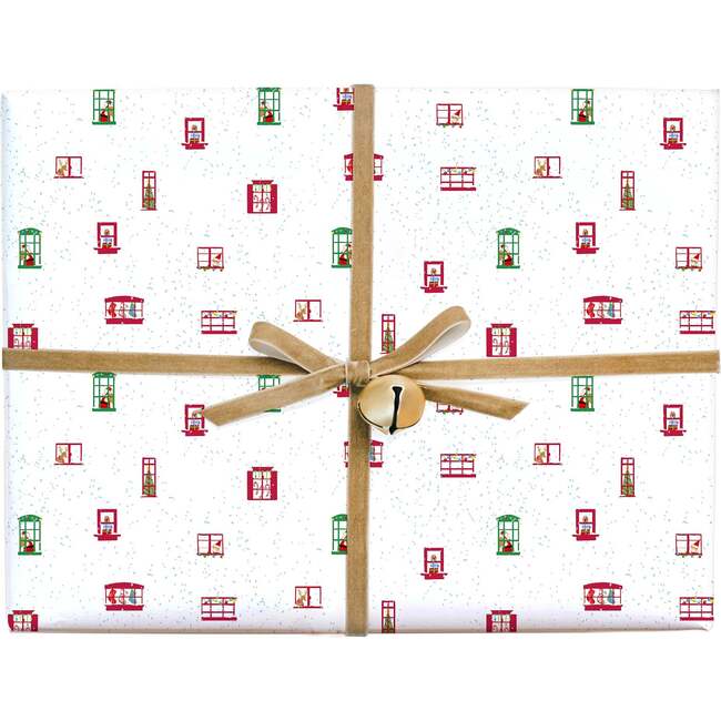 Lana's Shop X Petite Plume Night Before Christmas Gift Wrap, Red