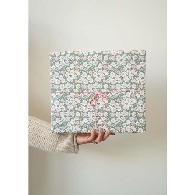 Meadow in Bloom Gift Wrap, Green - Paper Goods - 5